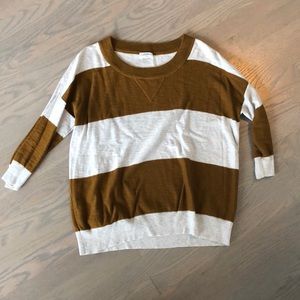 Madewell striped 3/4 length sweater